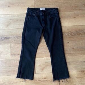 Derek Lam 10 Crosby Womens Black Denim Cropped Jeans Size 27.